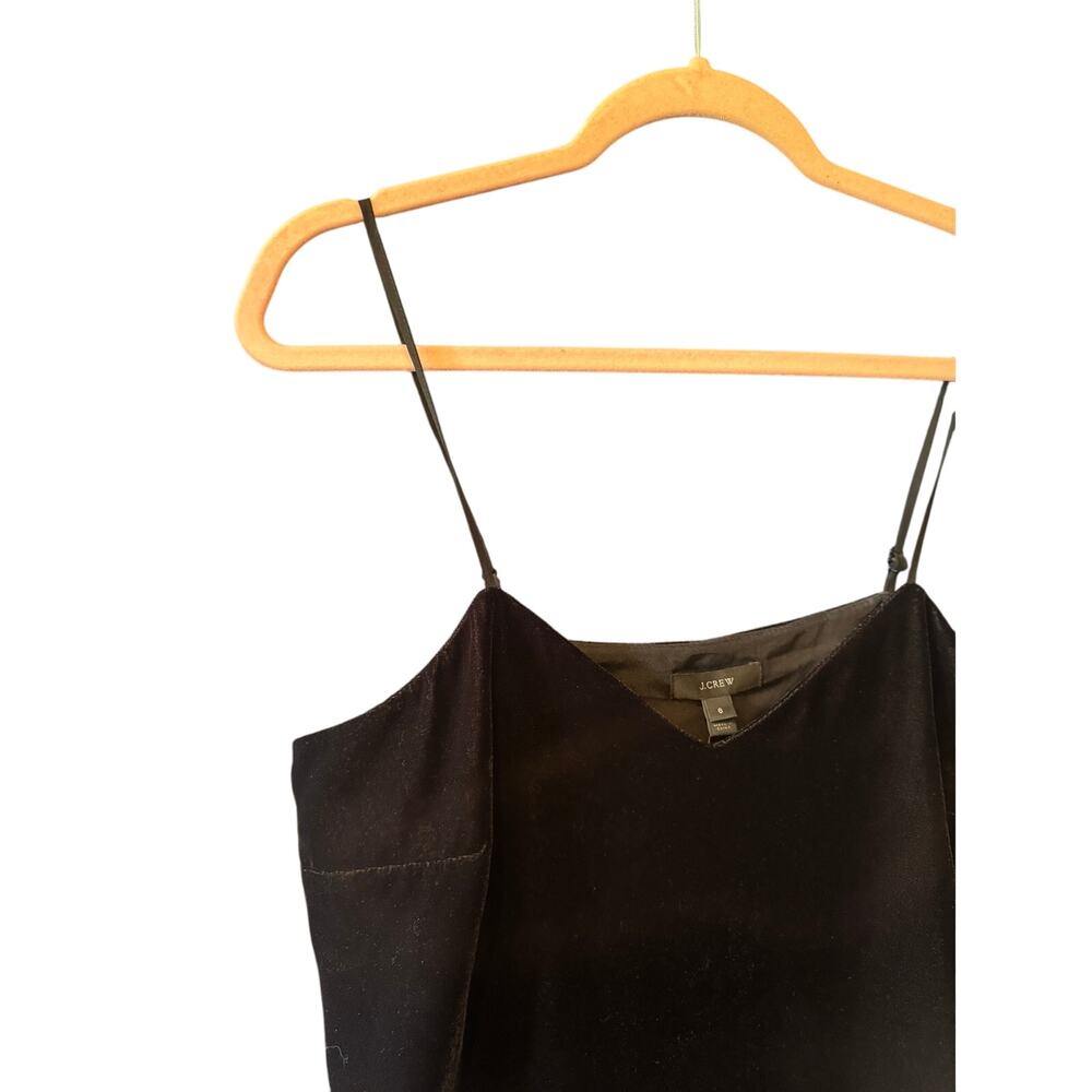 NWT J.Crew | Black Velvet Peplum Sleeveless Top | Size 6